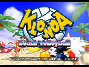 Klonoa Beach Volleyball (EU) screen shot title